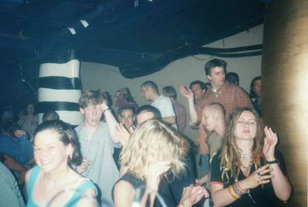 Crowd dancing at an Egebamyasi live show