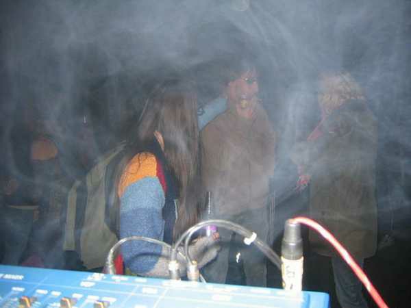 Crowd dancing at an Egebamyasi live show