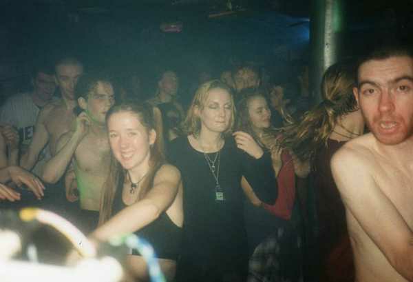 Crowd dancing at an Egebamyasi live show