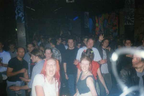 Crowd dancing at an Egebamyasi live show