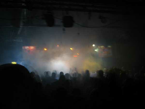 Crowd dancing at an Egebamyasi live show