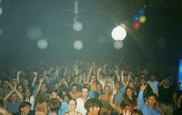 Crowd dancing at an Egebamyasi live show