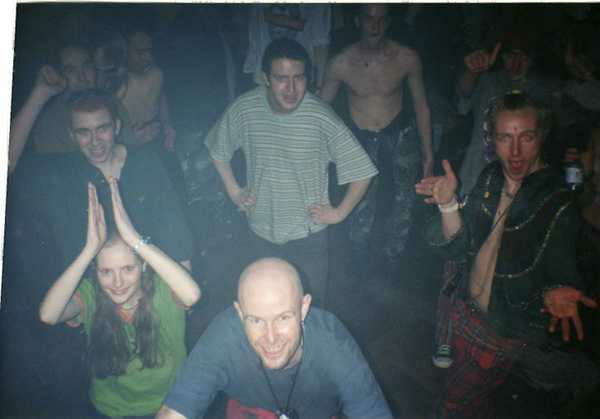 Crowd dancing at an Egebamyasi live show