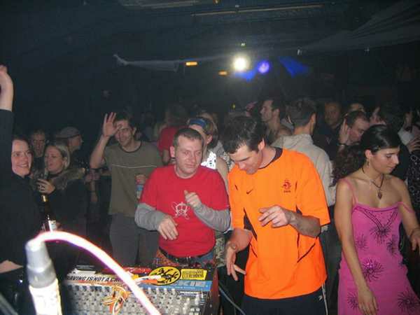 Crowd dancing at an Egebamyasi live show