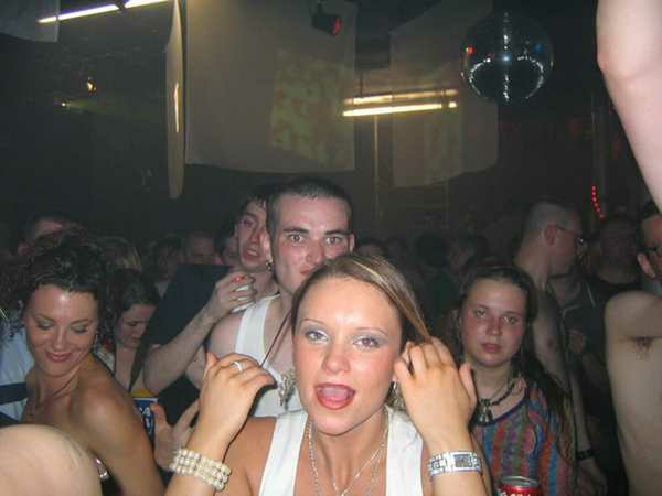 Crowd dancing at an Egebamyasi live show